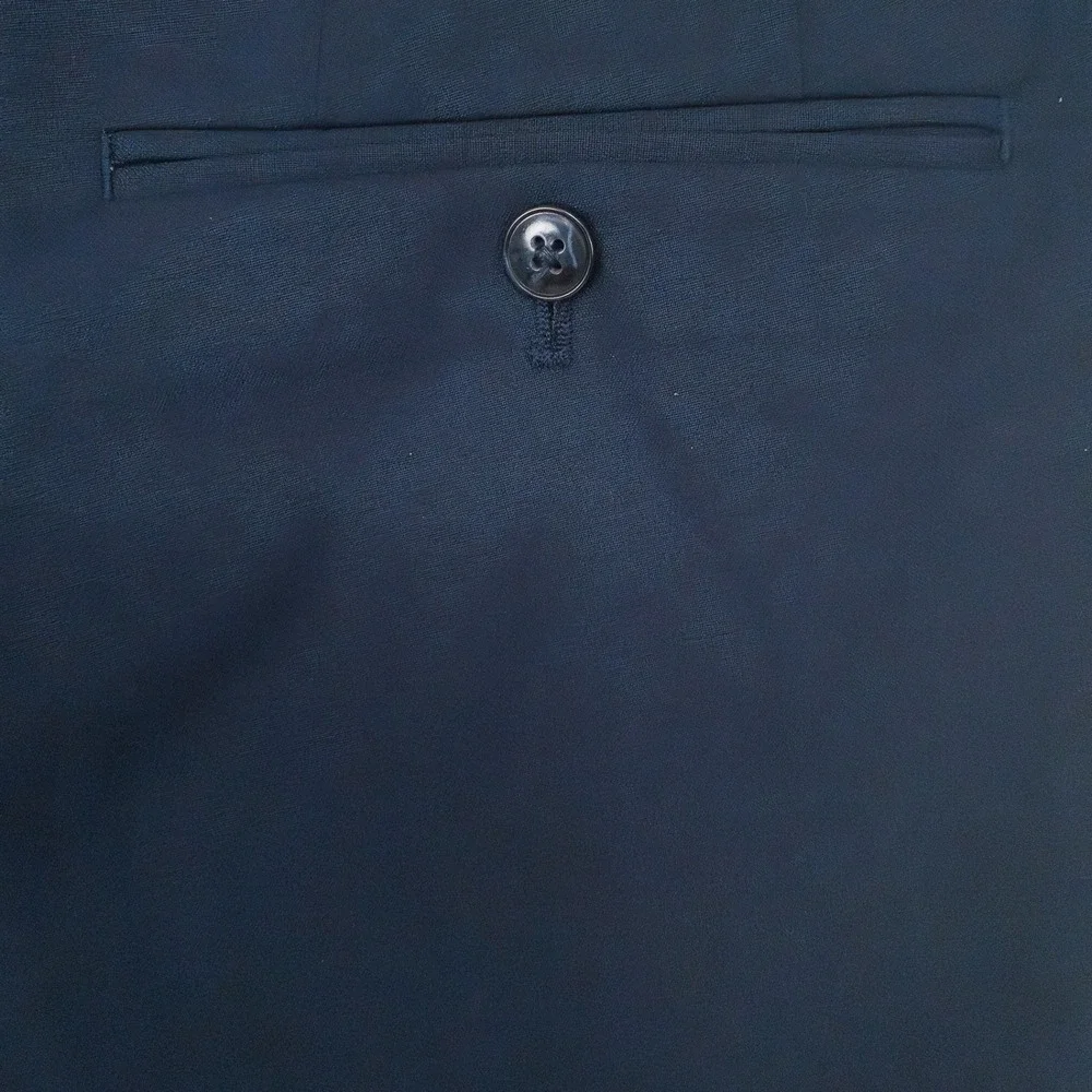 Michael Kors Newbury Pants Mens 34x30 Navy Stretch Dress Slacks Recycled Poly